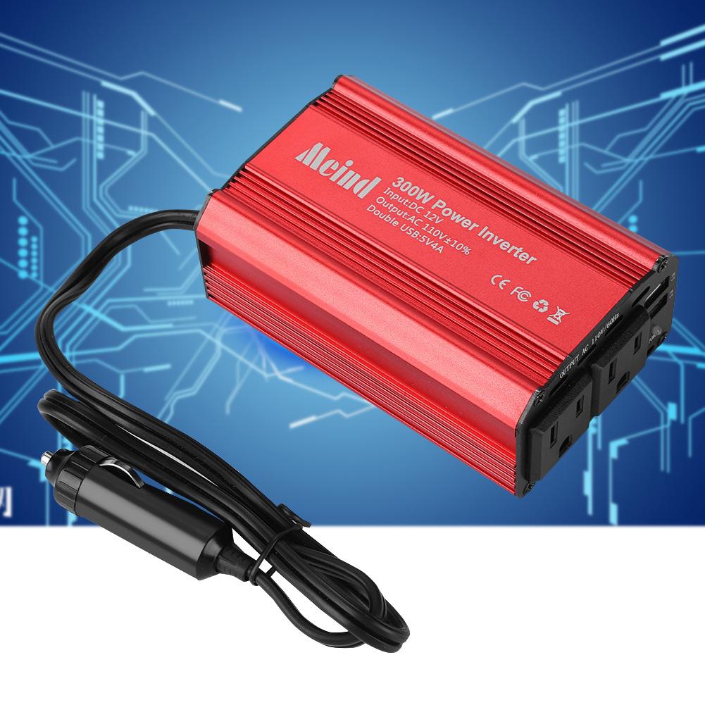 150W Car Power Inverter DC 12V to 110V AC Converter 2 USB Home Car ...