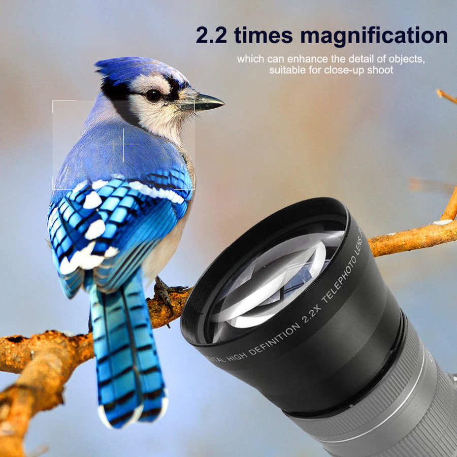 camcorders professional 67mm 2.2X Universal Teleconverter Telephoto