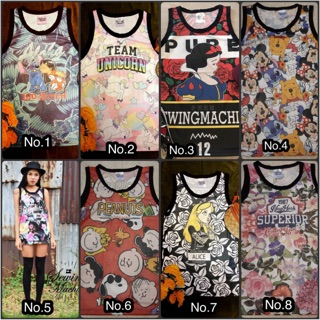 เสื้อกล้ามผ้าดาวกระจาย *ใส่ได้ทั้งชายและหญิงลาย Cartoon disney