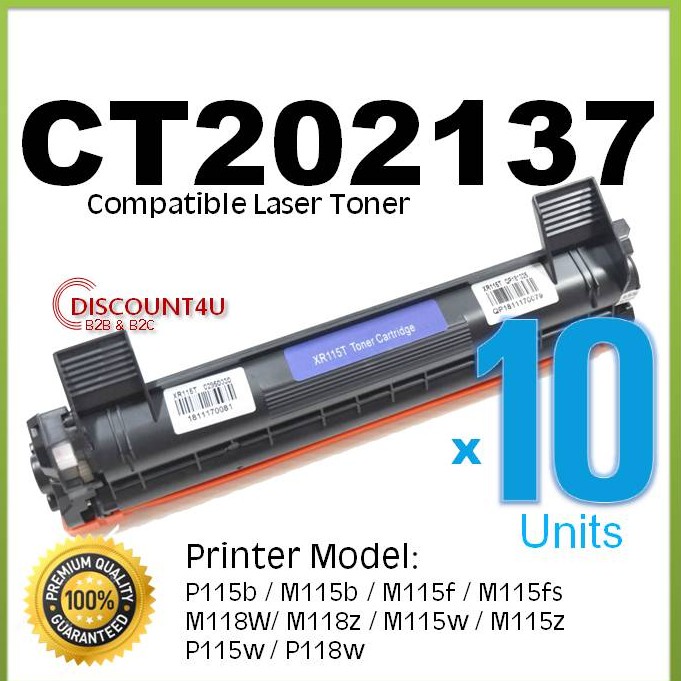 **Pack10** Discount4U Toner p115 รุ่น CT202137 ใช้กับ P115b/M115b/M115f/M115fs/M118W/ M118z/M115w/M1