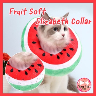 ปลอกคอกันเลียผลไม้ ปลอกคอหมา ปลอกคอกันเลียแมว ปลอกคอกันเลียหมา Fruit Soft Elizabeth Collar