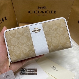 COACH 52859 💯% มือ 2 กระระเป๋าสตางค์ใบยาว