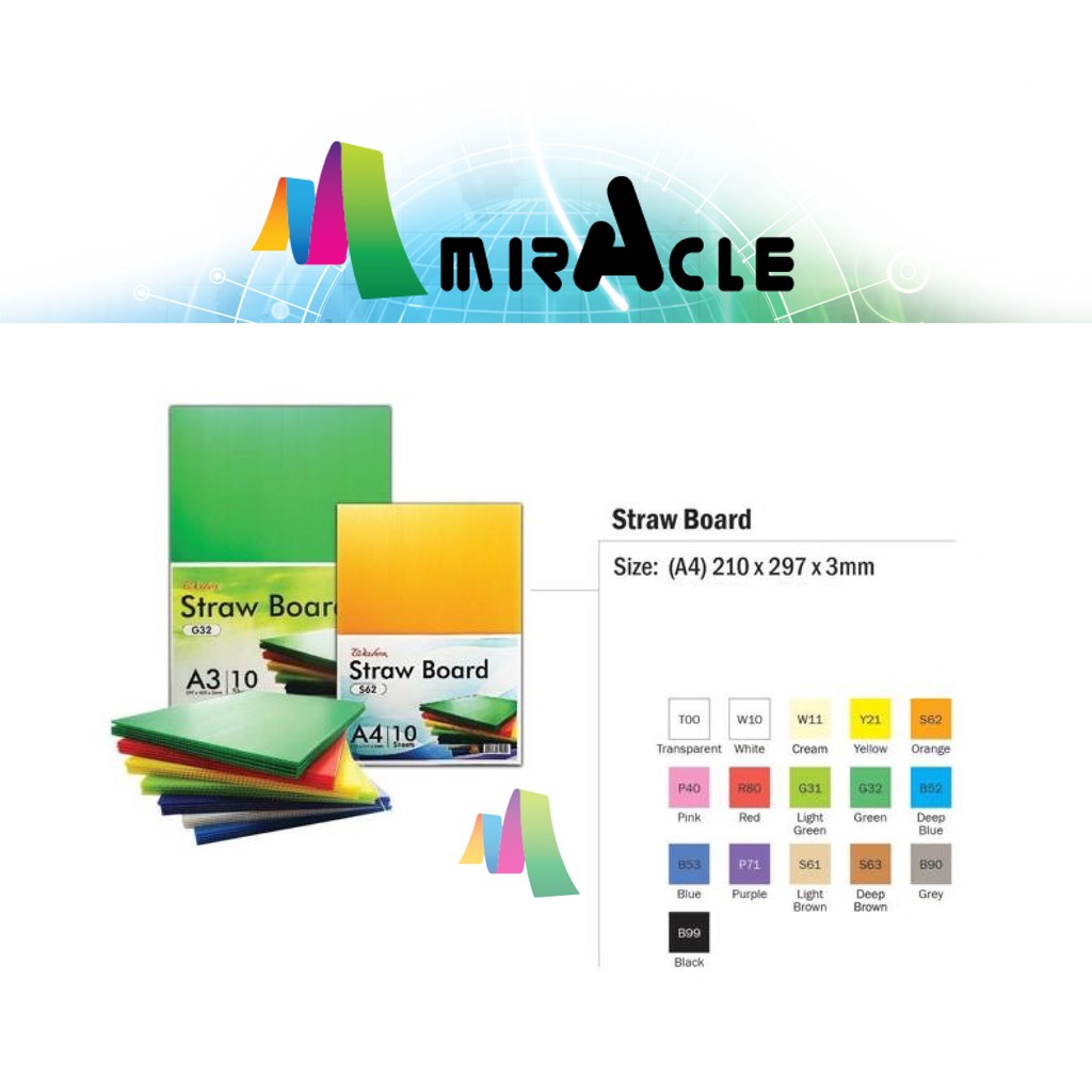 A4 ขนาด 3mm thk PP ลูกฟูก / PP Hollow Sheet / PP Straw Board /Impra Board