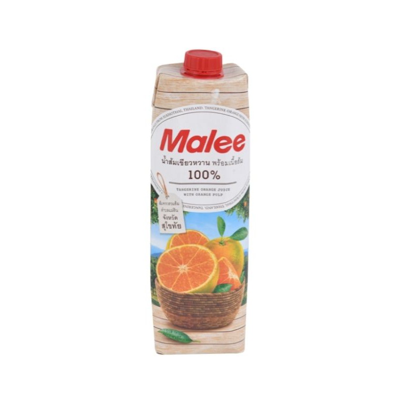 Work From Home PROMOTION ส่งฟรีMalee มาลี น้ำผลไม้แท้ 100% กล่องใหญ่ 1000 มล ส้มเขียวหวานสุโขทัย เก็บเงินปลายทาง