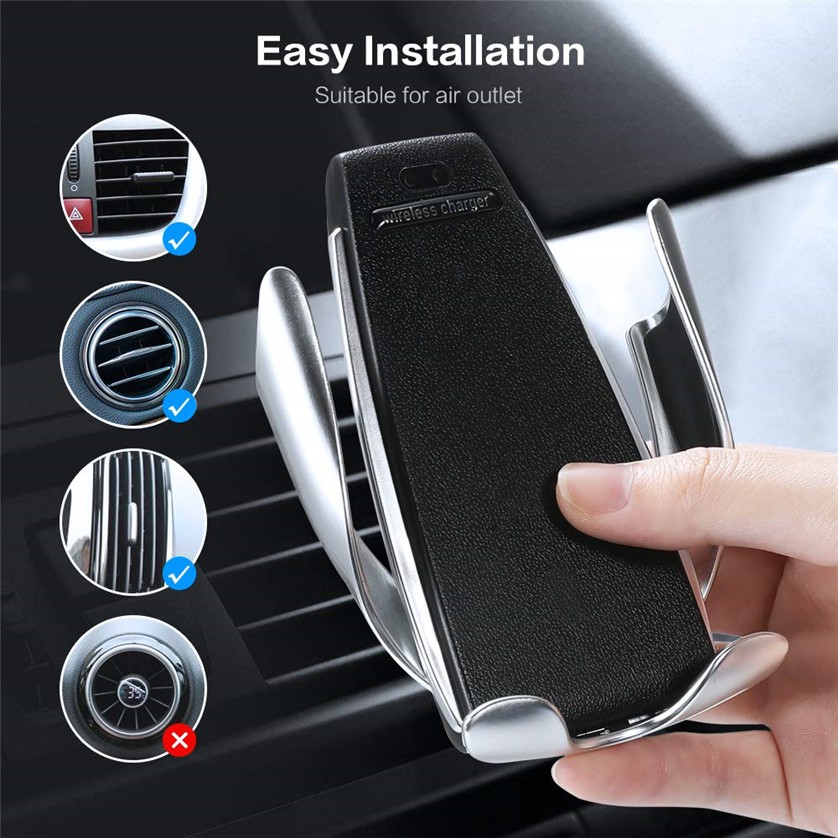 ตัวชาร์จโทรศัพท์ไร้สายบนรถ Smart Sensor Car Wireless Charger