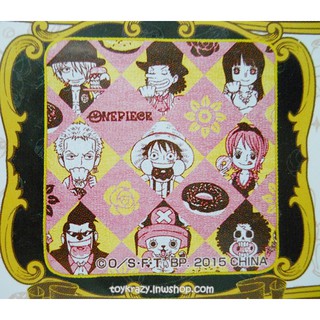 ผ้าเช็ดหน้า One Piece (Ichiban Kuji) ลายกลุ่มหมวกฟาง และลายโดนัท