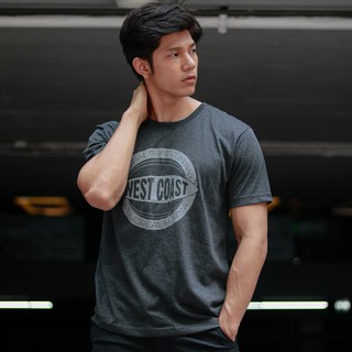 [เก็บโค้ดหน้าร้าน] เสื้อยืดคอกลมพิมพ์ลาย BOSCO "WEST COAST" T-SHIRT T389-1