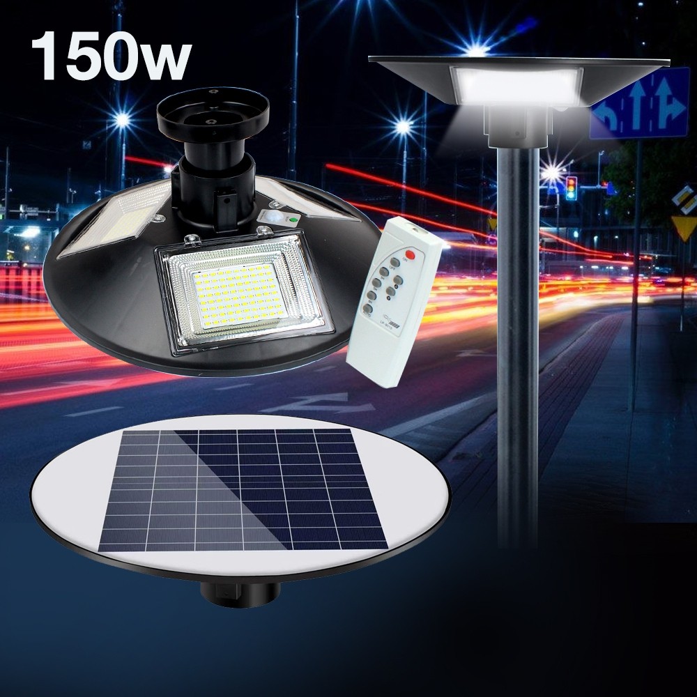 Telecorsa โคมไฟถนนโซล่าเซลล์ 150W LED รุ่น  Ufo-solar-led-light-150w-05e-Song
