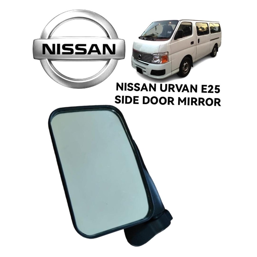 Nissan Urvan E25 2008 ปีกระจกประตูด้านข้าง Tepi Cermin Pintu Sisi คู่มือ