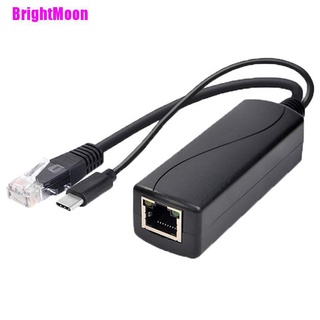 [Brightmoon] อีเธอร์เน็ต Type-C Poe Splitter Usb 48v To 5v สําหรับราสเบอร์รี่ 802.3af