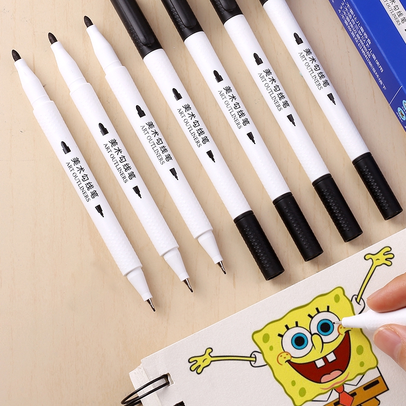 M&G  ปากกามาร์กเกอร์หมึกสีดํา 95890 1 . 5 มม/0 . 5 mm