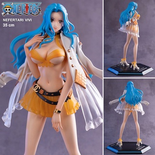 Figure ฟิกเกอร์ One Piece วันพีซ เต็มพิกัดสลัดจอมลุย Nefertari Vivi เนเฟลตาลี วีวี่ จัง My Girl Studio Yellow สูง 35 cm