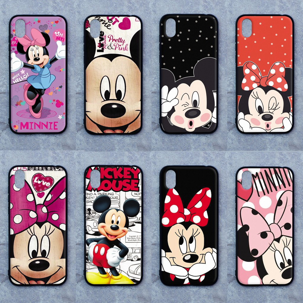 เคส Huawei Y5 (2019) ลายมิกกี้-มินนี่ ขอบนิ่มหลังแข็ง เคสมือถือ เคสโทรศัพท์ Case