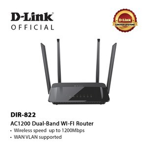 ROUTER (เราเตอร์) D-LINK DIR-822 DUAL BAND AC1200