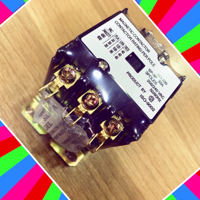Magnetic Contactor 3P 30A ISO-9002 SP แม็คเนติก3โพ