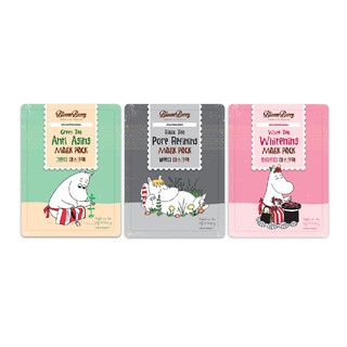 MYU-NIQUE Moomin Brand Green Tea Anti-aging Mask มูมิน กรีนที แอนไท-เอจจิ้ง มาสก์ 25g.