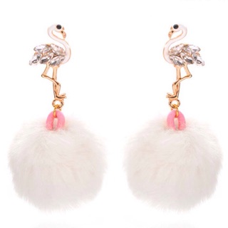 Flamingo with white pompom