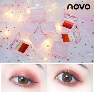 (ใหม่/ของแท้/พร้อม) โนโว novo a three color fashion eye shadow อายแชโดว์ no.5210