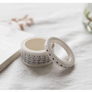 ST❀ Vintage Black And White Calendar Decoration Washi Tape DIY Scrapbooking Masking Tape Sticker