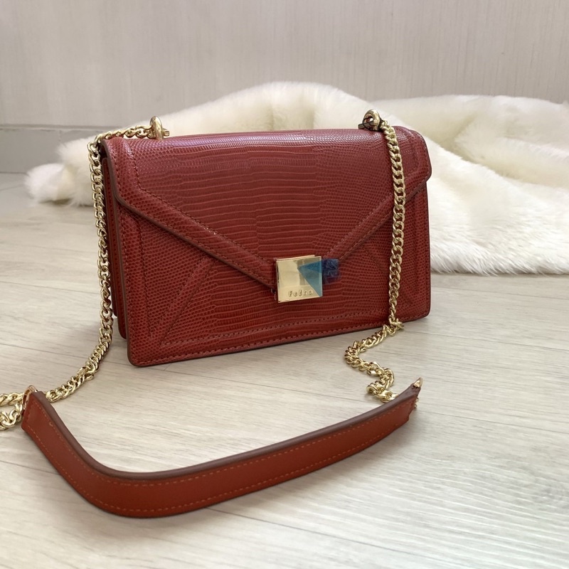 Pedro หนังงู crossbody กระเป๋าสะพายข้างผู้หญิง - Pedro clut หนังงู - Pedro sling bag clut