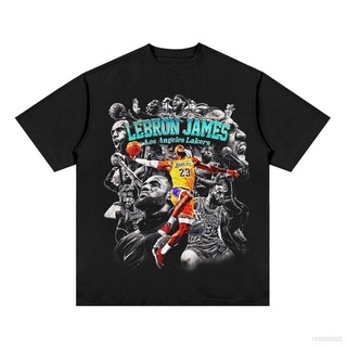 เสื้อยืดคอกลม แขนสั้น พิมพ์ลาย Jason NBA star LA Lakers James พลัสไซซ์ สําหรับผู้ชาย และผู้หญิง