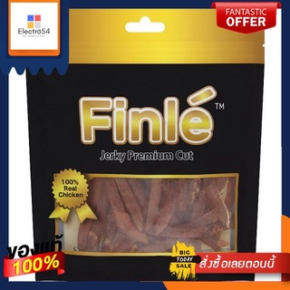 ฟินเล สันในไก่อบแห้งนุ่มสไลด์เส้น 200ก.FINLE CHICKEN JERKY SOFT 200G.