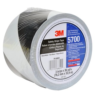 3M 5700 เทปสีเส้น สีดำ/ขาว 2x 36 yds 3M Safety Stripe Tape Black/White