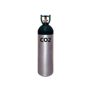 UMEGA ถัง CO2 อลูมิเนียมพร้อมการ์ดมือจับ ขนาด 2คิว พร้อมCO2 เต็มถัง(บรรจุ CO2 7 กก.)