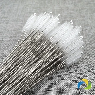 UBT แปรงล้างหลอดดูด จุกนม ขนไนล่อน ไม่ทำให้เป็นรอย Stainless steel soft straw straw brush