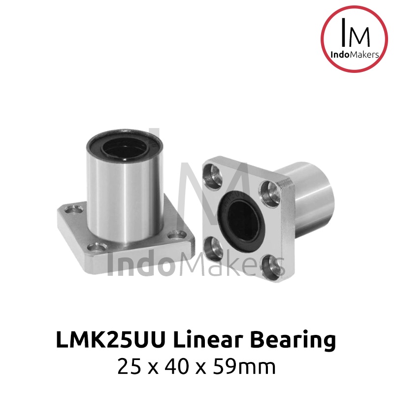 LMK25UU / LMK 25 UU Linear Motion Square Flange Bearing