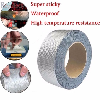 strong stickiness  Aluminum Foil Butyl Rubber Tape Self Adhesive Waterproof for Roof Pipe