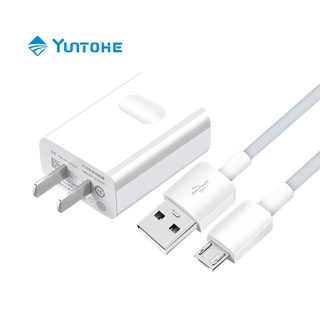 YUNTOHE หัวเหว่ย ของแท้ สายชาร์จ หัวชาร์จ 5V/2A สาย Micro USB Fast Charger รองรับ รุ่น Huawei  Y3,Y5,Y6,Y7,Y7Pro,,Mate7