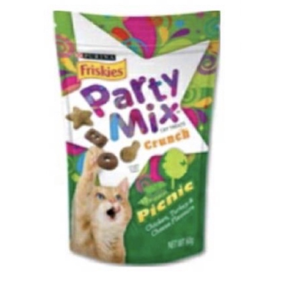 แมวFriskies Party Mix ขนมแมวฟริสกี้ ปาร์ตี้ มิกซ์ 60 กรัม petfood
