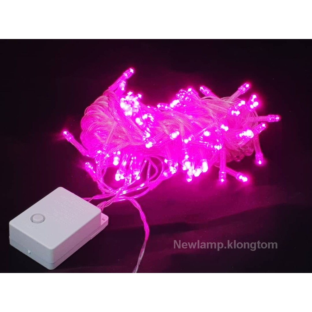 [9.15 เก็บโค้ดส่งฟรีหน้าร้าน]ไฟประดับLED 100 ดวง ยาว8.5 เมตร ปรับจังหวะกระพริบได้ 8 แบบ เหมาะสำหรับตกแต่งสถานที่ มี9สี ราคา ถูกที่สุด ดีลบีเคเค แกลเลอรีภาพที่ 9