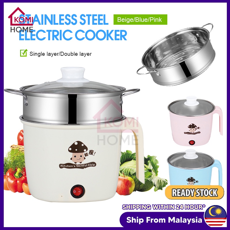 Mini Rice Cooker 1.8L Electric Pot Cooker Thermal Insulation Cooking ...