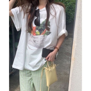 🧺🥕🥦🥖(พร้อมส่ง)market t-shirt 🧺🥕🥦🥖Size oversize