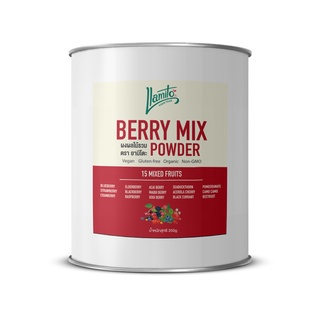 ผงเบอร์รี่รวม 15 ชนิด ออร์แกนิค ขนาด 250g (Organic Berry Mix Powder 15+) ตรา Llamito