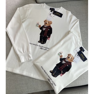 𝑁𝑒𝑤✨" POLO ralph Bear Cotton Tee short &amp; Long sleeves"🧸(แขนสั้น320฿/แขนยาว370฿/)