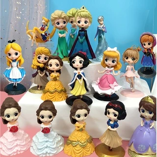 ตุ๊กตาฟิกเกอร์ Princess Ariel Elsa Anna Belle 15 เซนติเมตร ของเล่นสําหรับเด็ก