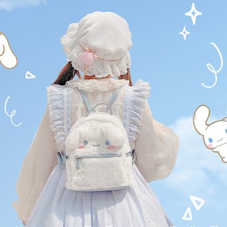 กระเป๋าเป้สะพายหลัง ลายการ์ตูน Cinnamoroll Hello Kitty Melody ขนาดเล็ก 16 นิ้ว สําหรับเด็กผู้หญิง