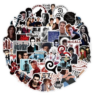 Teen Wolf สติกเกอร์กันน้ำรูปแบบที่แตกต่างกัน, 50 ชิ้น