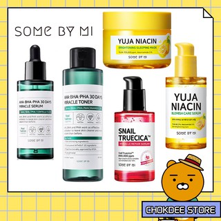 Some By Mi AHA-BHA-PHA 30DAYS MIRACLE TONER / SNAIL TRUECICA MIRACLE REPAIR / Yuja Niacin Serum