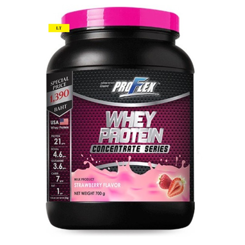 Proflex Whey Protein Concentrate Strawberry 700 g.