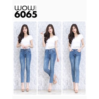 กางเกง jeans ขายาว พร้อมส่ง