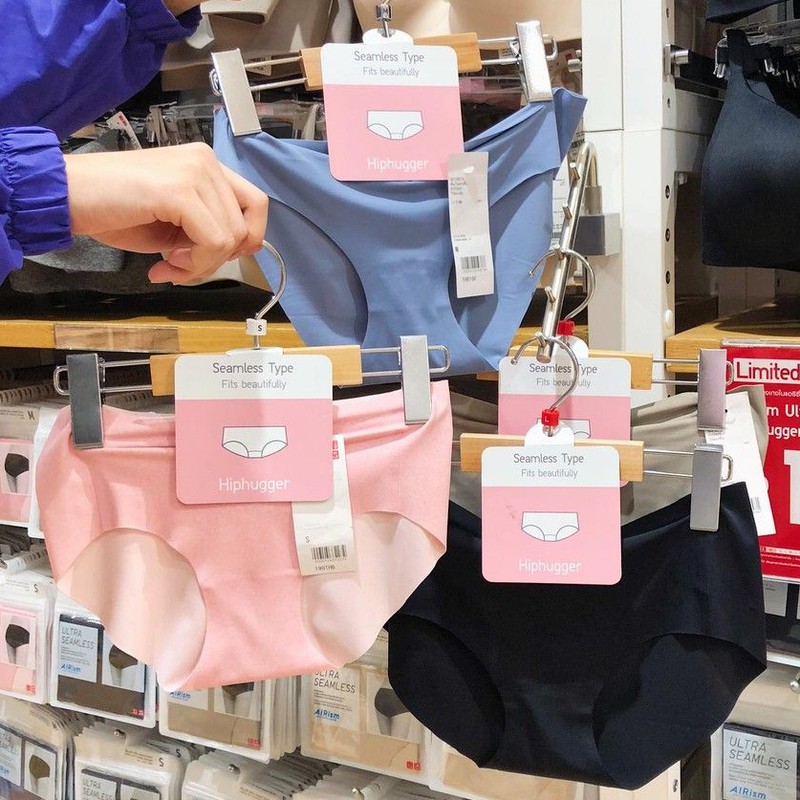 ,รับหิ้วของแท้ Uniqlo กางเกงในผู้หญิงไร้ขอบ AIRism มีทั้งเอวต่ำและเอวสูง สีสันหลากหลายจ้า