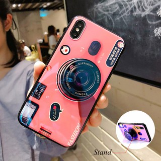 💗เคสโทรศัพท์มือถือลายกล้องถ่ายรูปสําหรับ Samsung Galaxy S 7 Edge S 8 S 9 Plus Note 8 9 J 4 + J6 Prime A 6 S A 7 2018กรณี