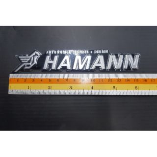 Plate Hamann ของรถ BMW 15.5 x 2.5 cm