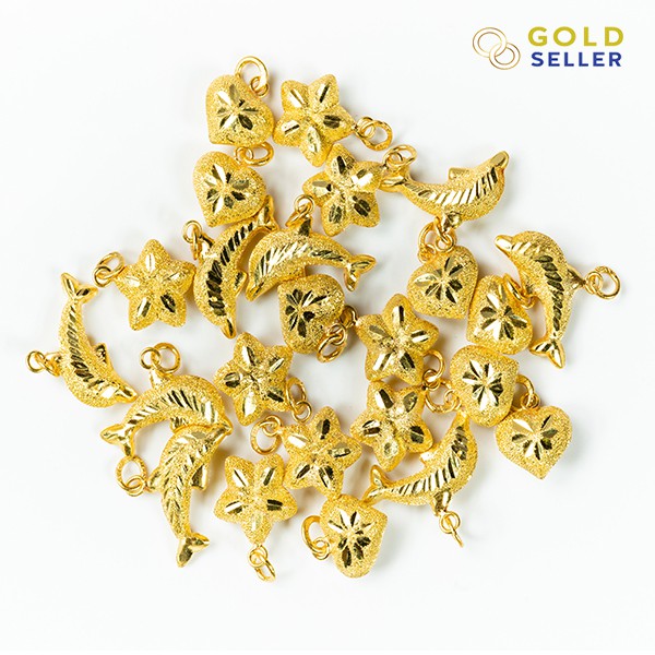 Goldseller จี้ทอง 0.6 กรัม คละลาย ทองคำแท้ 96.5%
