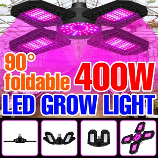 หลอดไฟสเปกตรัม LED E27 200W 300W 400W พับได้ สําหรับปลูกพืชในร่ม