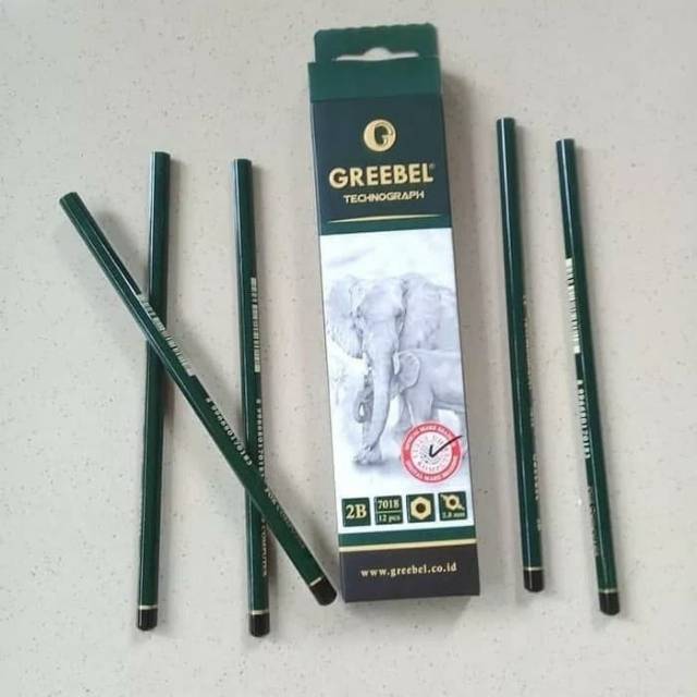 Greebel 2B Pencil GREEBEL Exam Pencil - 1 ชิ้น